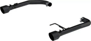 MBRP S7247BLK Armor BLK Black-Coated Aluminized Steel 2.5 Inch Axle-Back Dual Split Rear With Black Tips