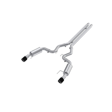 MBRP S72513CF - 2024-Up For Mustang GT S650 5.0L Armor Pro T304SS 3 Inch Cat-Back Dual Split Rear With CF Tips Street Version MBRP