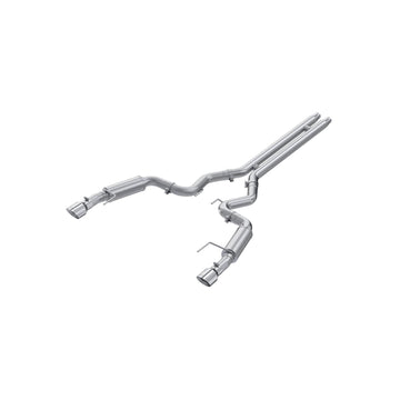MBRP S7253AL - 2024-Up For Mustang GT S650 5.0L Race Version Armor Lite Aluminized Steel 3 Inch Cat-Back Dual Split Rear MBRP