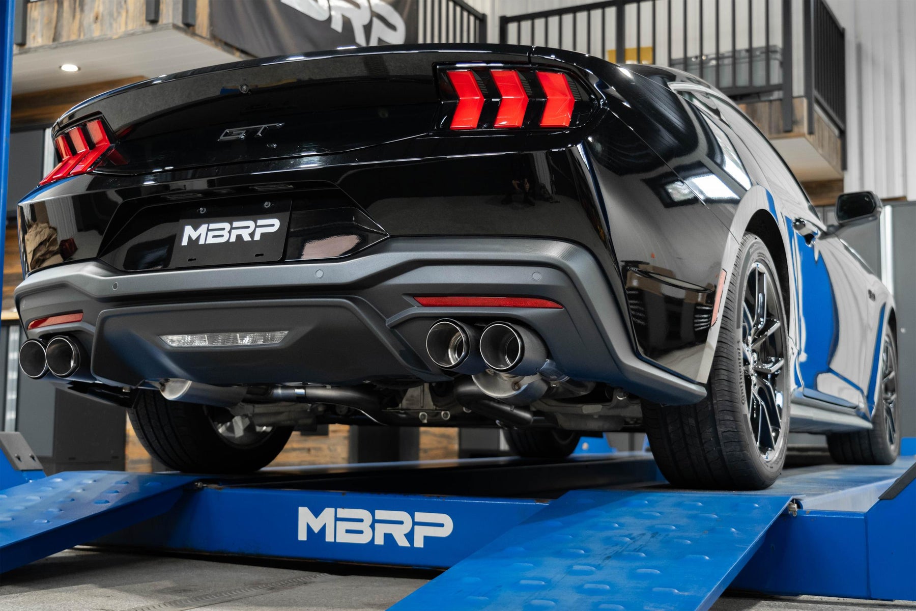 MBRP S72553CF 3 Inch Cat-Back Exhaust System Armor Pro T304 Stainless Steel Quad Rear Exit Carbon Fiber Tips