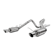 MBRP S7258409 3in Cat Back Exhaust Dual Split Rear Street Version T409 Stainless Steel