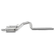 MBRP S7258409 3in Cat Back Exhaust Dual Split Rear Street Version T409 Stainless Steel