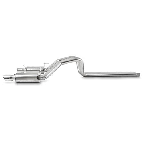 MBRP S7258409 3in Cat Back Exhaust Dual Split Rear Street Version T409 Stainless Steel