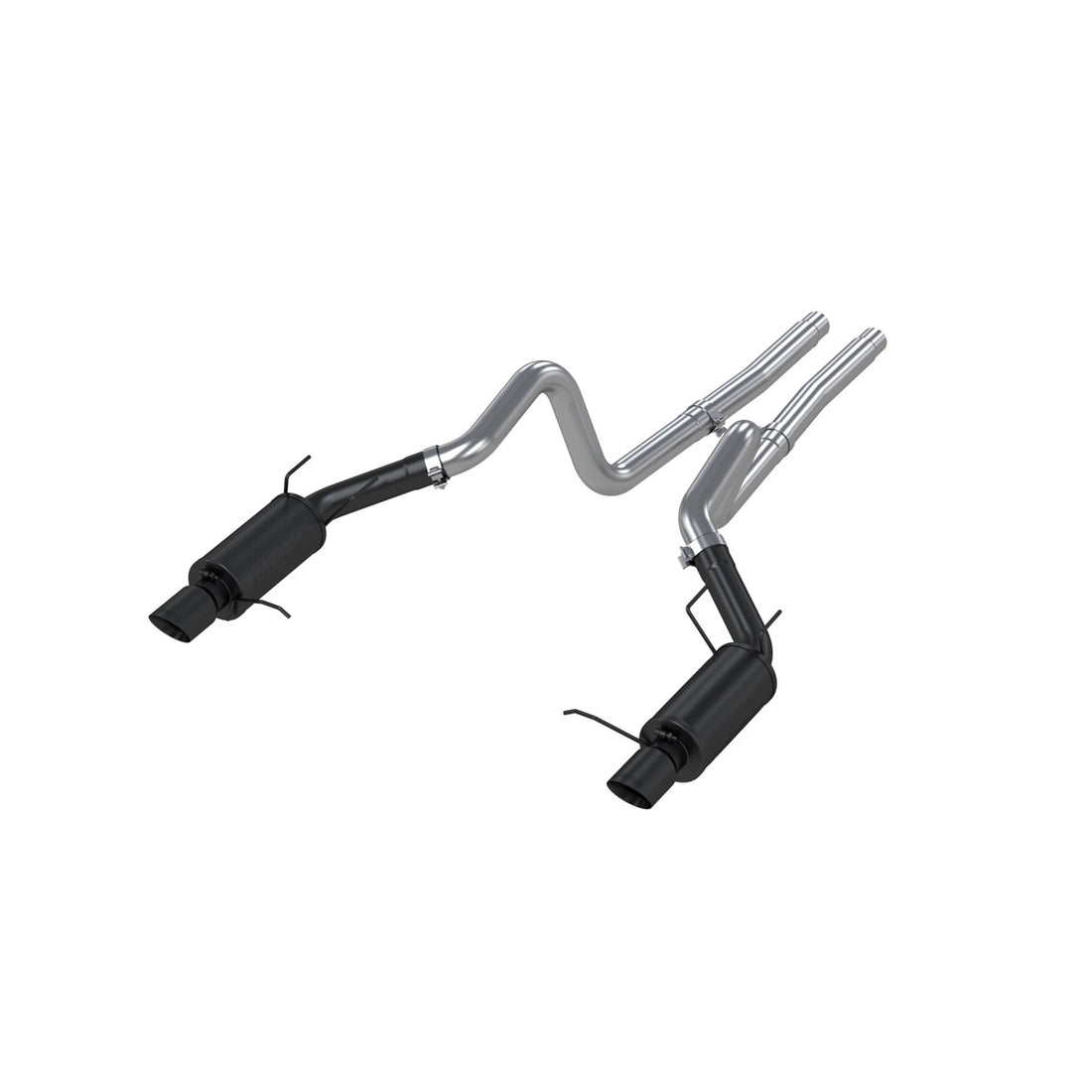 MBRP S7258BLK 3in Cat Back Exhaust Dual Split Rear Street Version Armor BLK