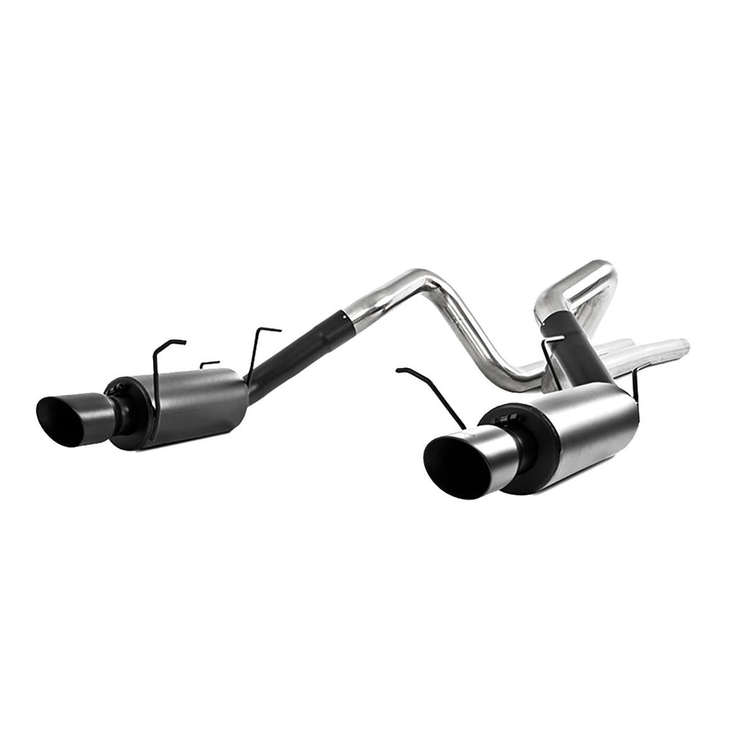 MBRP S7258BLK 3in Cat Back Exhaust Dual Split Rear Street Version Armor BLK