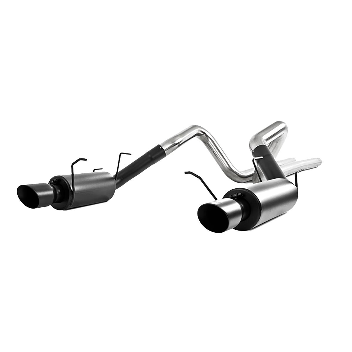 MBRP S7258BLK 3in Cat Back Exhaust Dual Split Rear Street Version Armor BLK