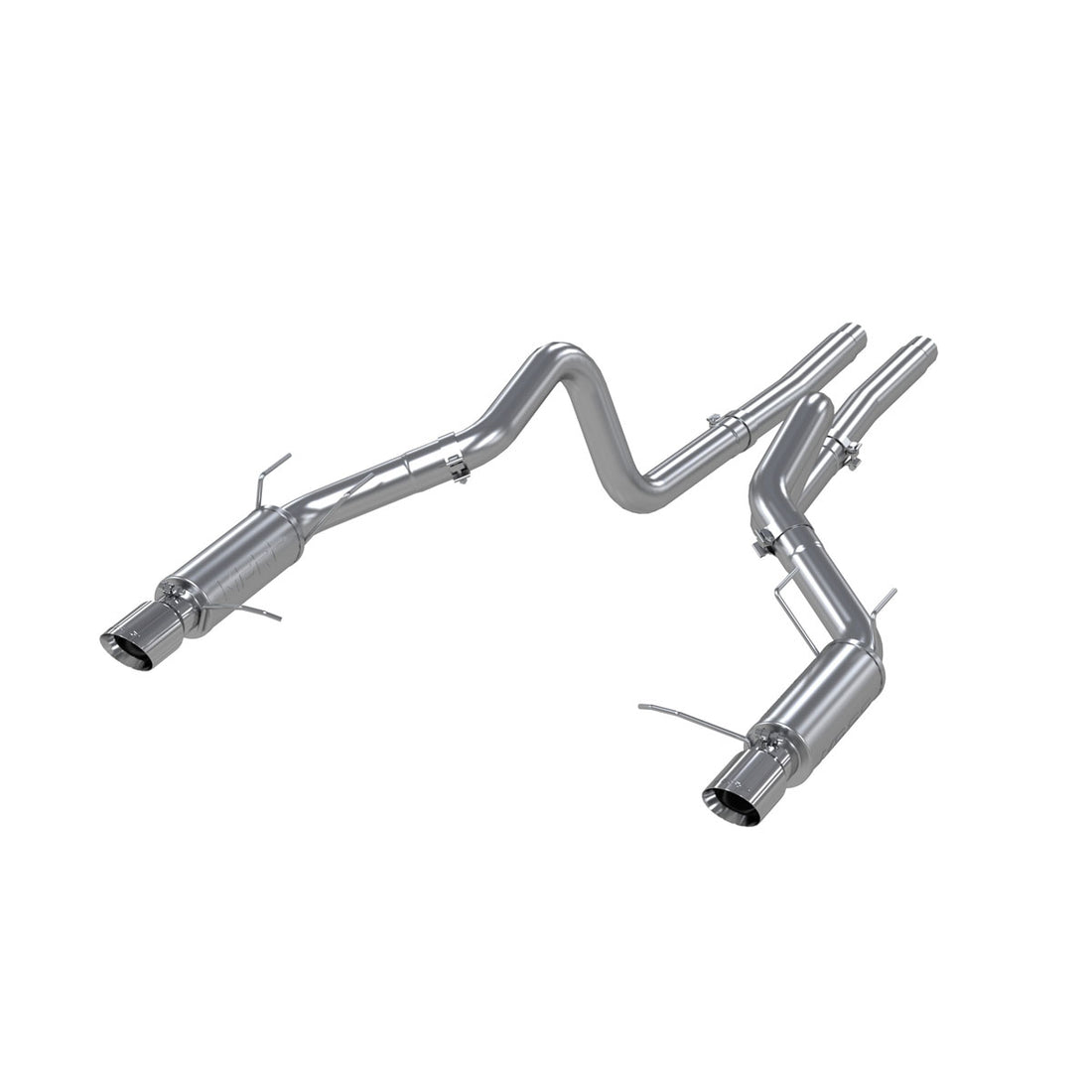 MBRP S7264409 3 Inch Cat Back Exhaust System Dual Split Rear Race Version T409 Stainless Steel