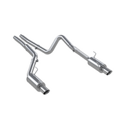 MBRP S7269409 3in Cat Back Exhaust System Dual Split Rear Street Version T304 Stainless Steel 4 Inch Tips
