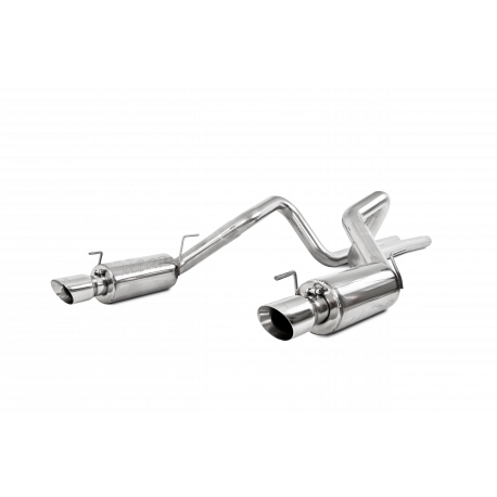 MBRP S7269409 3in Cat Back Exhaust System Dual Split Rear Street Version T304 Stainless Steel 4 Inch Tips