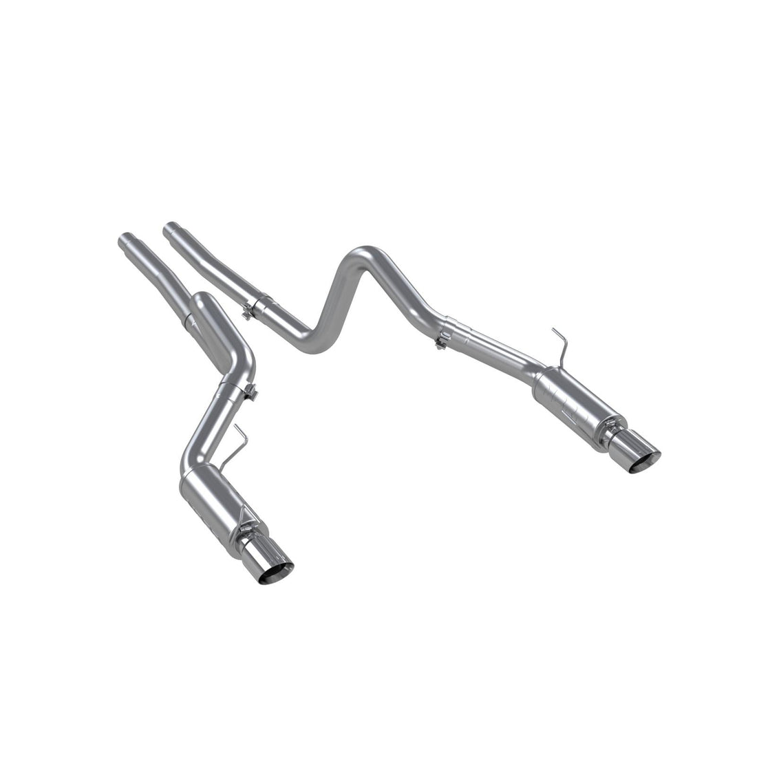 MBRP S7270409 3in Cat Back Exhaust System Dual Split Rear Race Version T409 Stainless Steel 4 Inch Tips