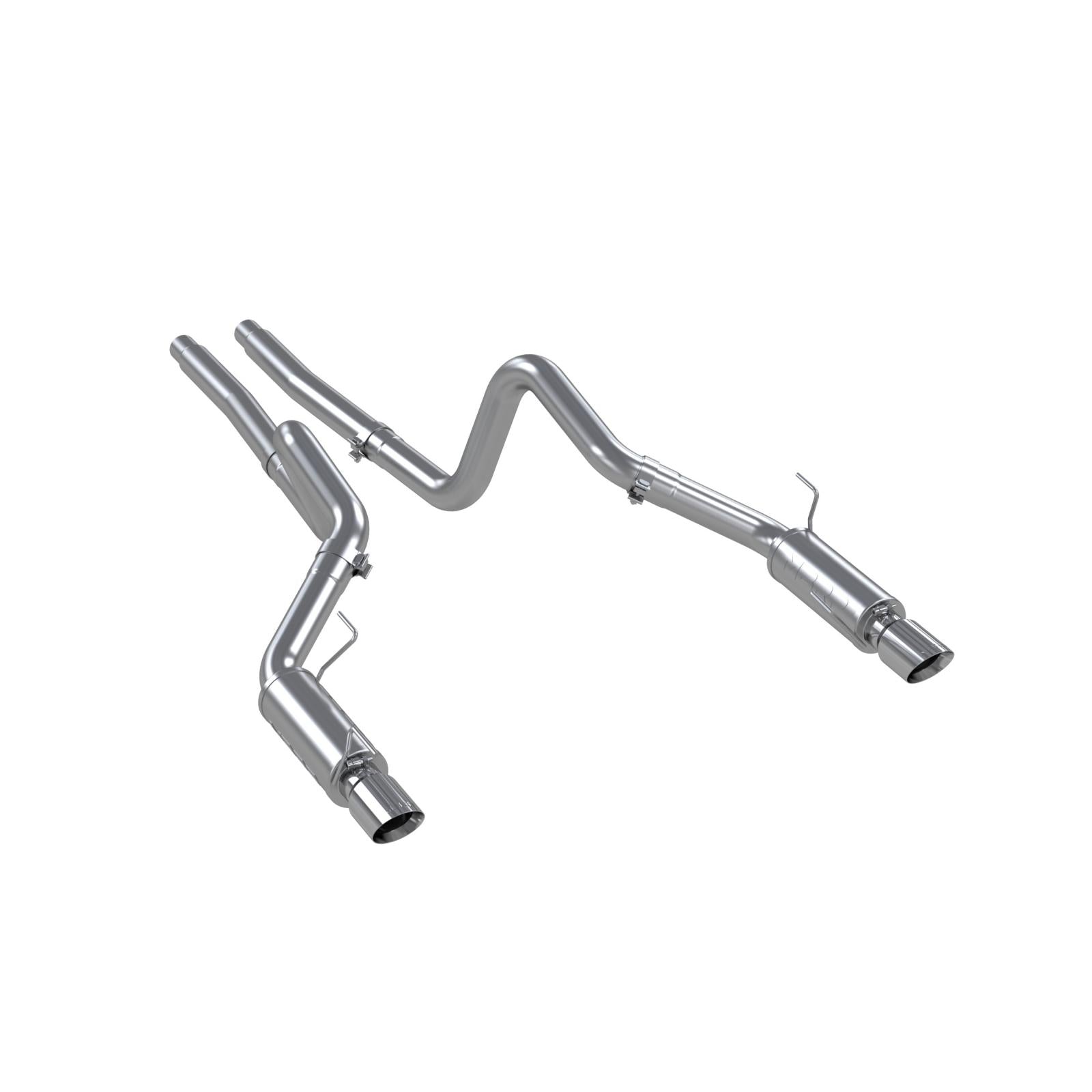 MBRP S7270409 3in Cat Back Exhaust System Dual Split Rear Race Version T409 Stainless Steel 4 Inch Tips