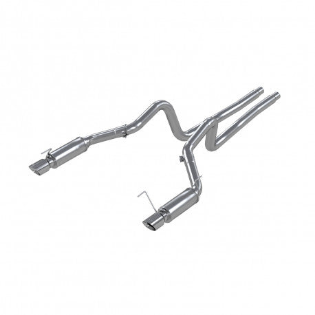 MBRP S7270409 3in Cat Back Exhaust System Dual Split Rear Race Version T409 Stainless Steel 4 Inch Tips