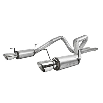 MBRP S7270AL Dual Mufflers Cat Back Exhaust System Dual Split Rear Street Version 4 Inch Tips
