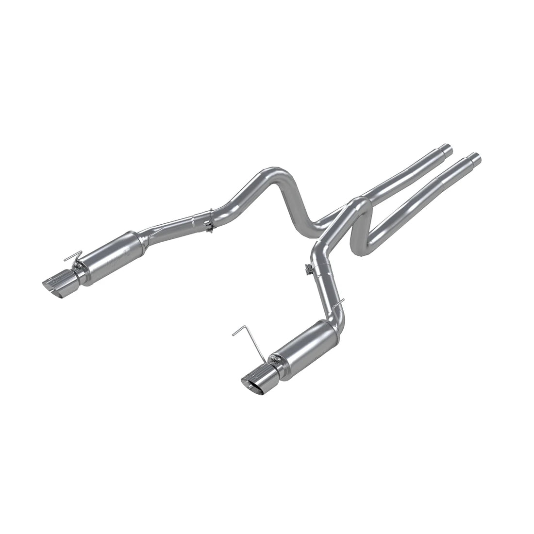 MBRP S7270AL Dual Mufflers Cat Back Exhaust System Dual Split Rear Street Version 4 Inch Tips