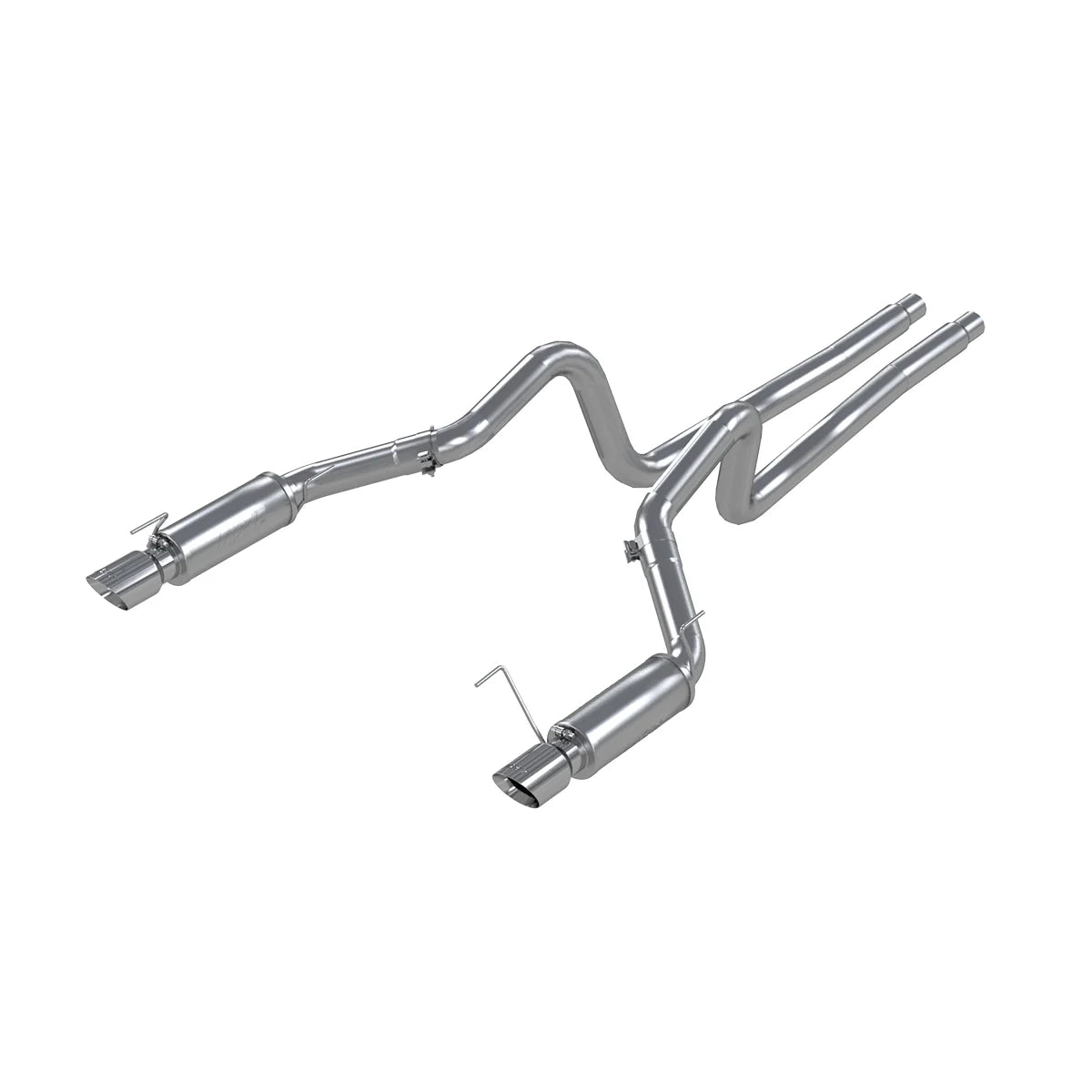 MBRP S7270AL Dual Mufflers Cat Back Exhaust System Dual Split Rear Street Version 4 Inch Tips