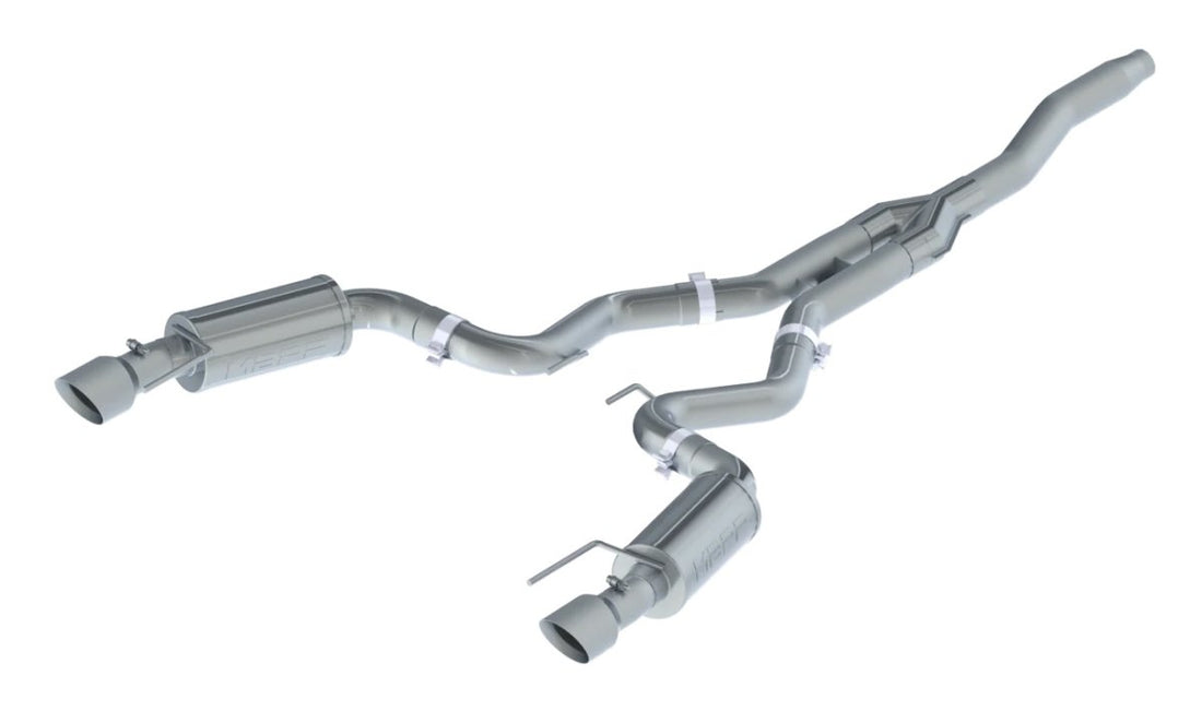 MBRP S7274409 3 Inch Cat Back Exhaust System Dual Split Rear Street Version 4.5 Inch Tips T409 Stainless Steel