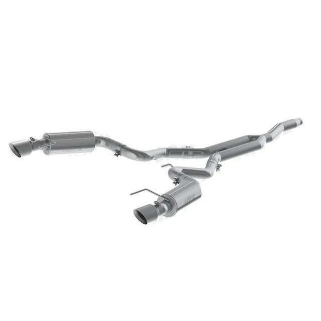 MBRP S7274409 3 Inch Cat Back Exhaust System Dual Split Rear Street Version 4.5 Inch Tips T409 Stainless Steel