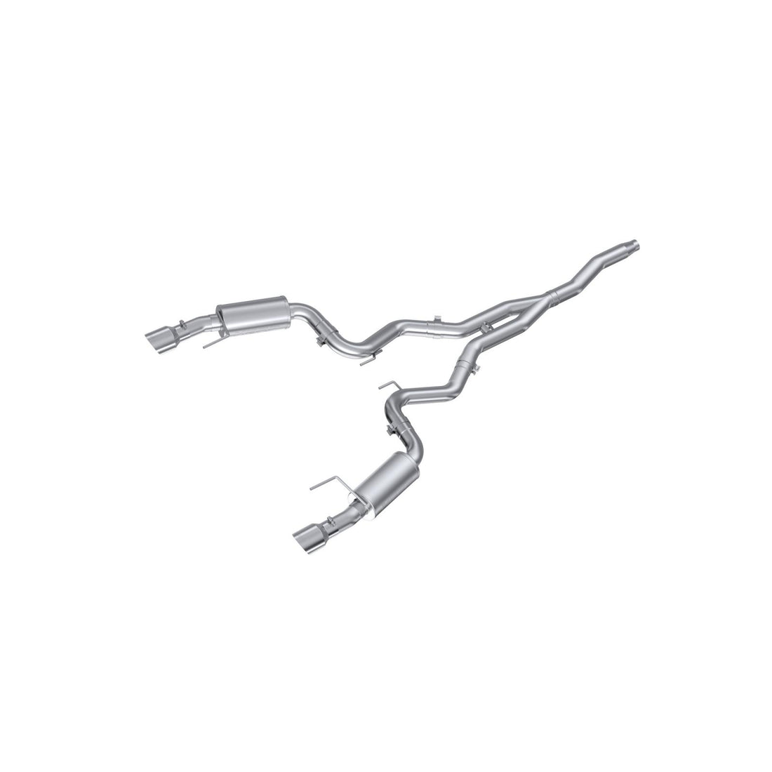 MBRP S7274AL 3 Inch Cat Back Exhaust System Dual Split Rear Street Version 4.5 Inch Tips Aluminized Steel