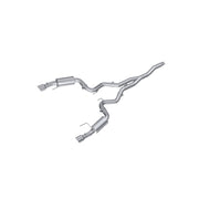 MBRP S7274AL 3 Inch Cat Back Exhaust System Dual Split Rear Street Version 4.5 Inch Tips Aluminized Steel