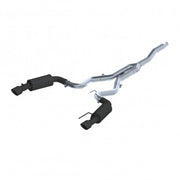 MBRP S7274BLK 3 Inch Cat Back Exhaust System Dual Split Rear Street Version 4.5 Inch Tips Armor BLK