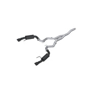 MBRP S7274BLK 3 Inch Cat Back Exhaust System Dual Split Rear Street Version 4.5 Inch Tips Armor BLK