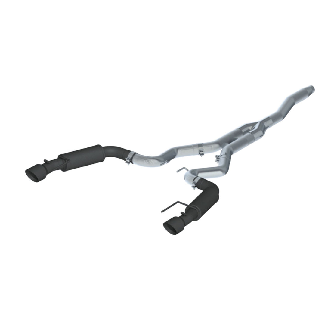 MBRP S7275BLK 3 Inch Cat Back Exhaust System Dual Split Rear 4.5 Inch Tips Black