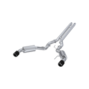 MBRP S72773CF T304 Stainless Steel 3 Inch Cat-Back Dual Split Rear Carbon Fiber Tips Street Version