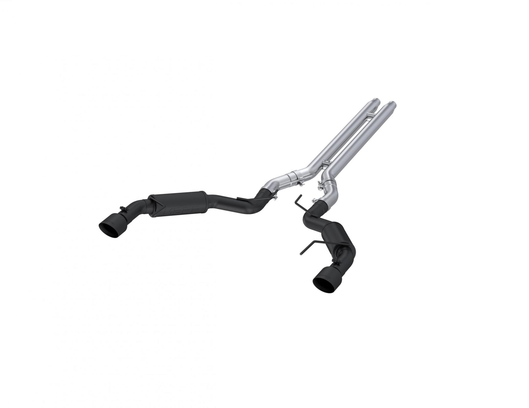 MBRP S7278BLK 3 Inch Cat Back Exhaust System Dual Split Rear Race Version 4.5 Inch Tips Armor BLK