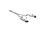 MBRP S72803CF T304 Stainless Steel 3 Inch Cat-Back Dual Split Rear Quad Carbon Fiber Tips