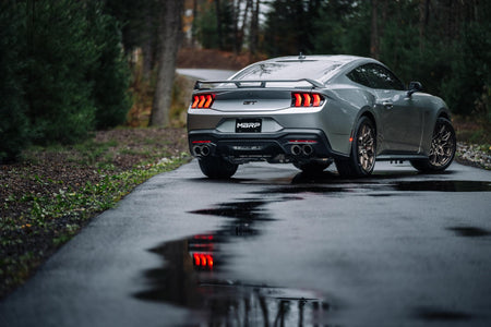 MBRP S7282304 - 24-Up Ford Mustang GT 5.0L, Armor Pro T304 Stainless Steel 3 Inch Cat-Back Dual Split Rear with Quad Tips, Race Profile MBRP 2