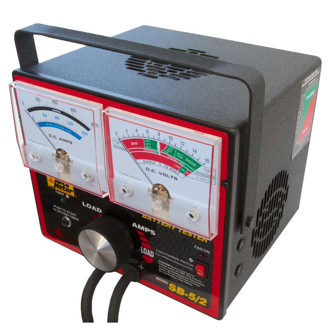 AutoMeter SB-5/2 - BATTERY TESTER, 800 AMP W/UNLOADER