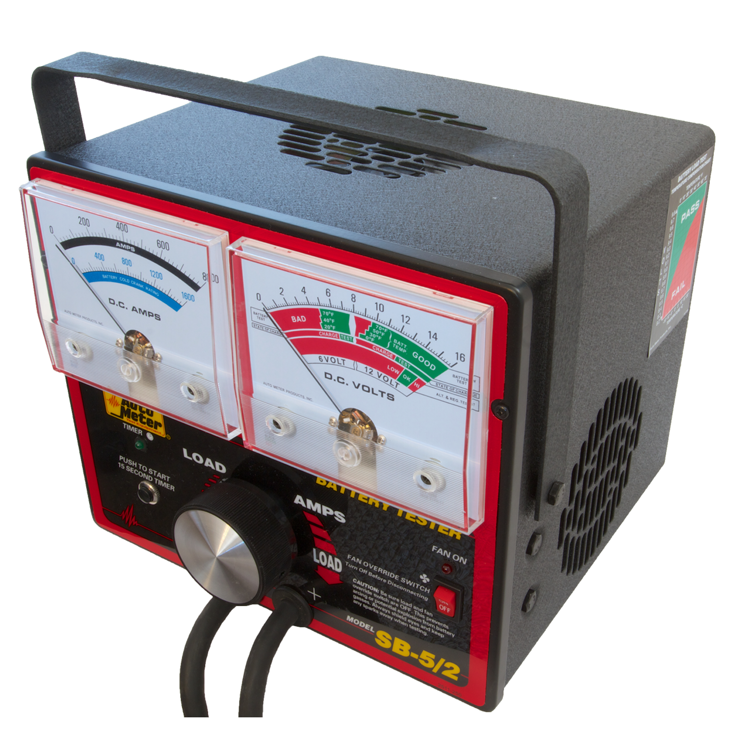 AutoMeter SB-5/2 - BATTERY TESTER, 800 AMP W/UNLOADER