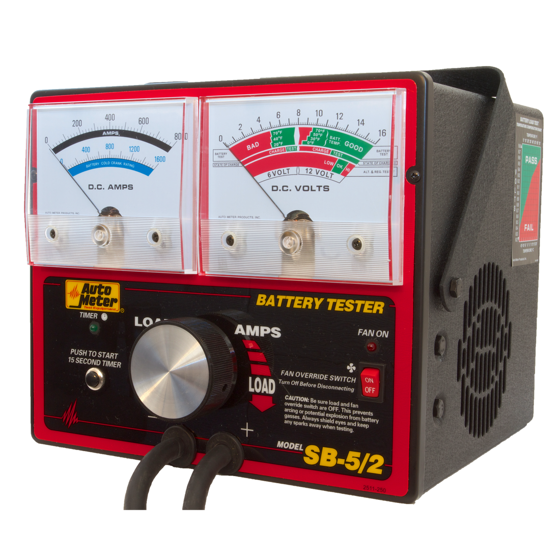 AutoMeter SB-5/2 - BATTERY TESTER, 800 AMP W/UNLOADER