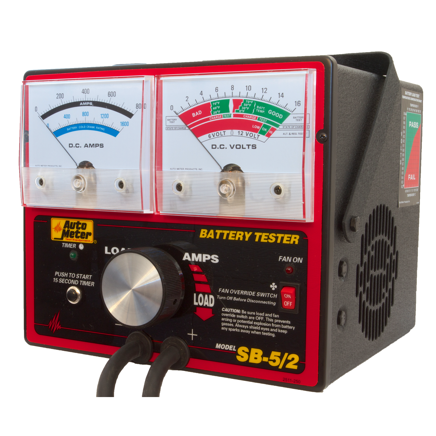 AutoMeter SB-5/2 - BATTERY TESTER, 800 AMP W/UNLOADER