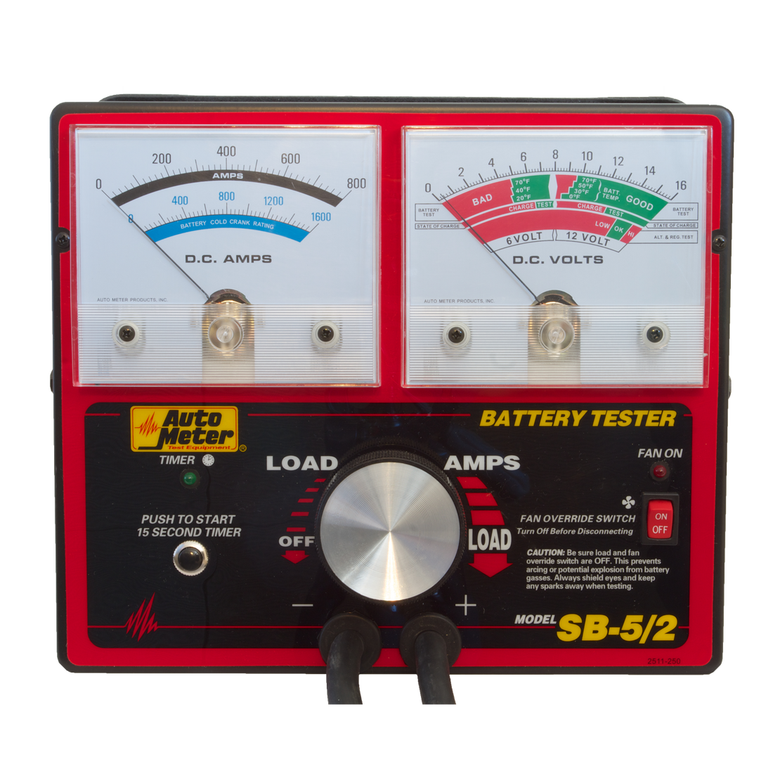 AutoMeter SB-5/2 - BATTERY TESTER, 800 AMP W/UNLOADER