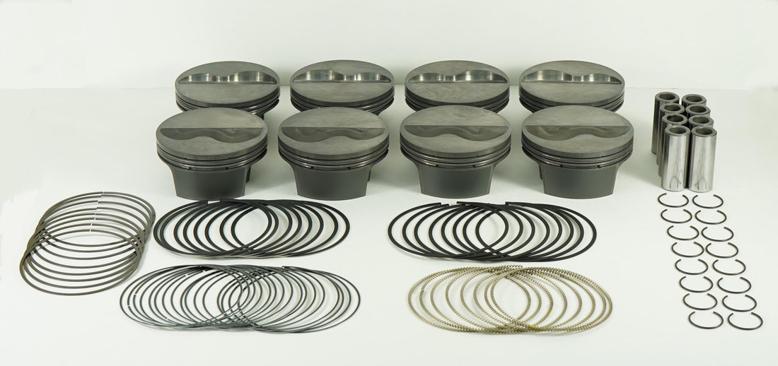 Mahle Motorsport 197779155T - Piston (set) - SMALL BLOCK CHEVY 21 Deg FLAT TOP 2