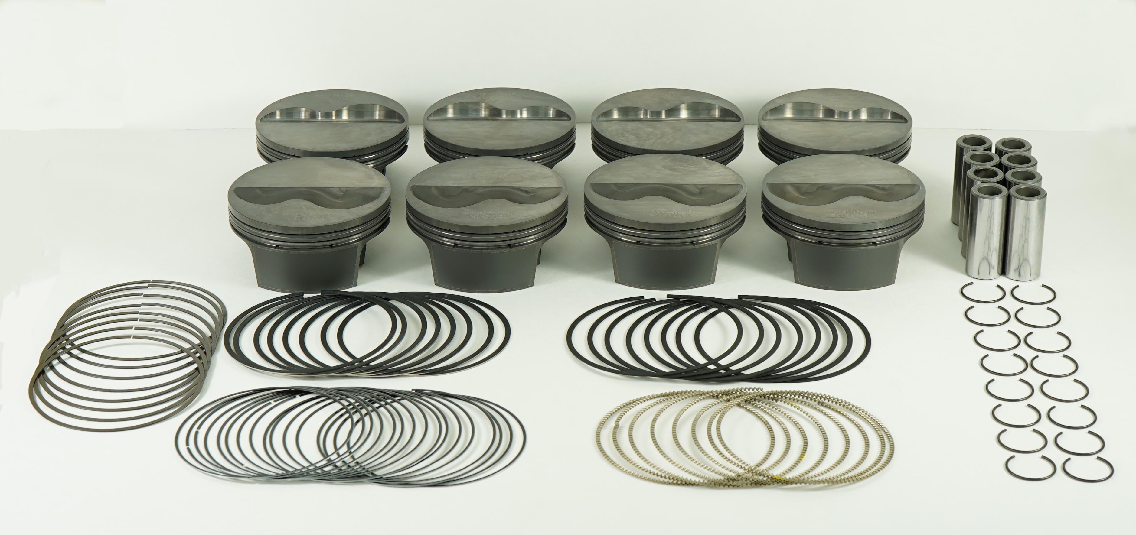 Mahle Motorsport 197753160T - Piston (set) - SMALL BLOCK CHEVY 21 Deg FLAT TOP 2