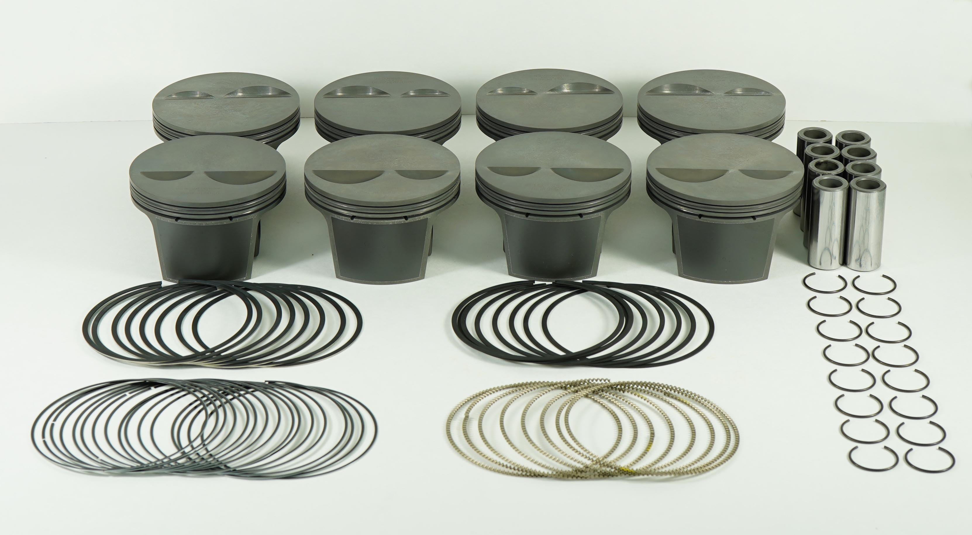 Mahle Motorsport 930206760T - Piston (set) - SMALL BLOCK CHEVY 2bbl LIGHT WEIGHT FLAT TOP 2