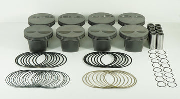 Mahle Motorsport 930206530T - Piston (set) - SMALL BLOCK CHEVY 2bbl LIGHT WEIGHT FLAT TOP 2