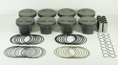 Mahle Motorsport 930206640T - Piston (set) - SMALL BLOCK CHEVY 2bbl LIGHT WEIGHT FLAT TOP 2