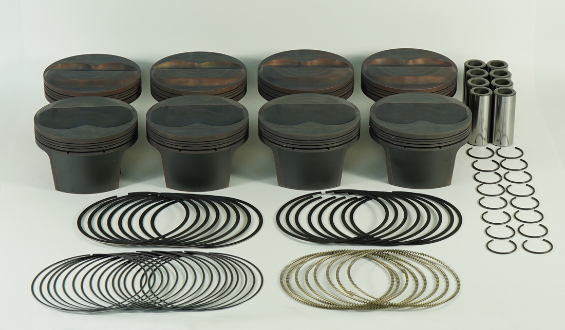 Mahle Motorsport 930208225T - Piston (set) - SMALL BLOCK CHEVY 23 Deg DOME 2