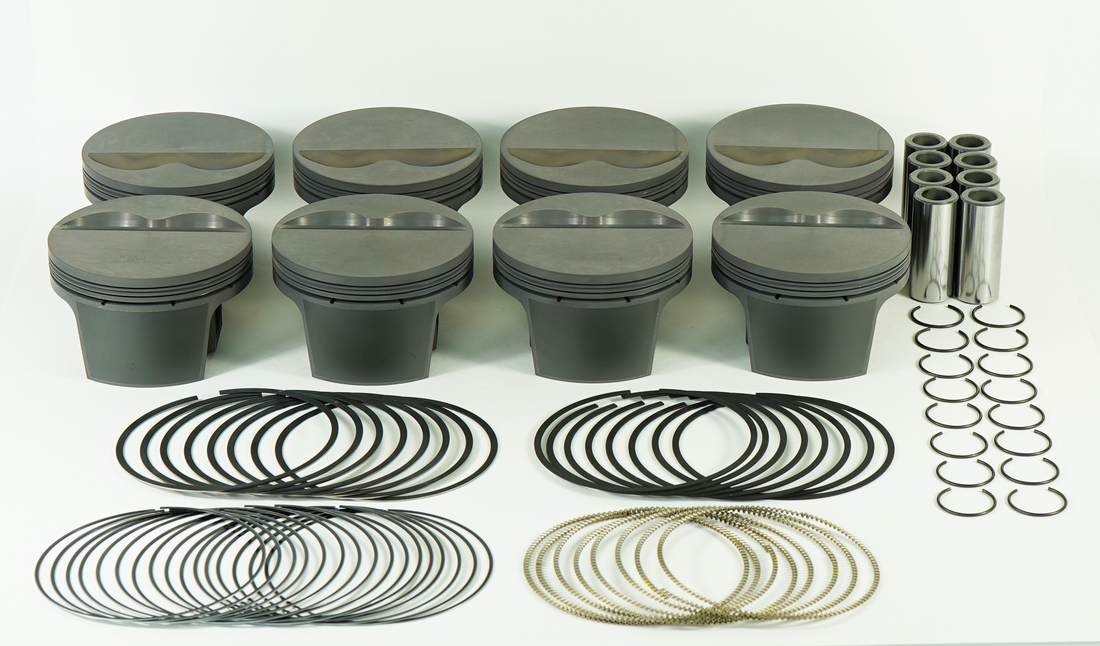 Mahle Motorsport 930200425T - Piston (set) - SMALL BLOCK CHEVY FLAT TOP 2