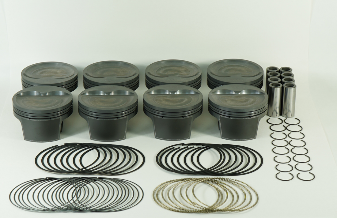 Mahle Motorsport 930210955T - Piston (set) - SMALL BLOCK CHEVY INVERTED DOME 2