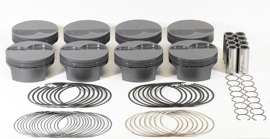Mahle Motorsport 930250130 - Piston (set) - SMALL BLOCK FORD FLAT TOP for the TWISTED WEDGE CYL HEAD 1