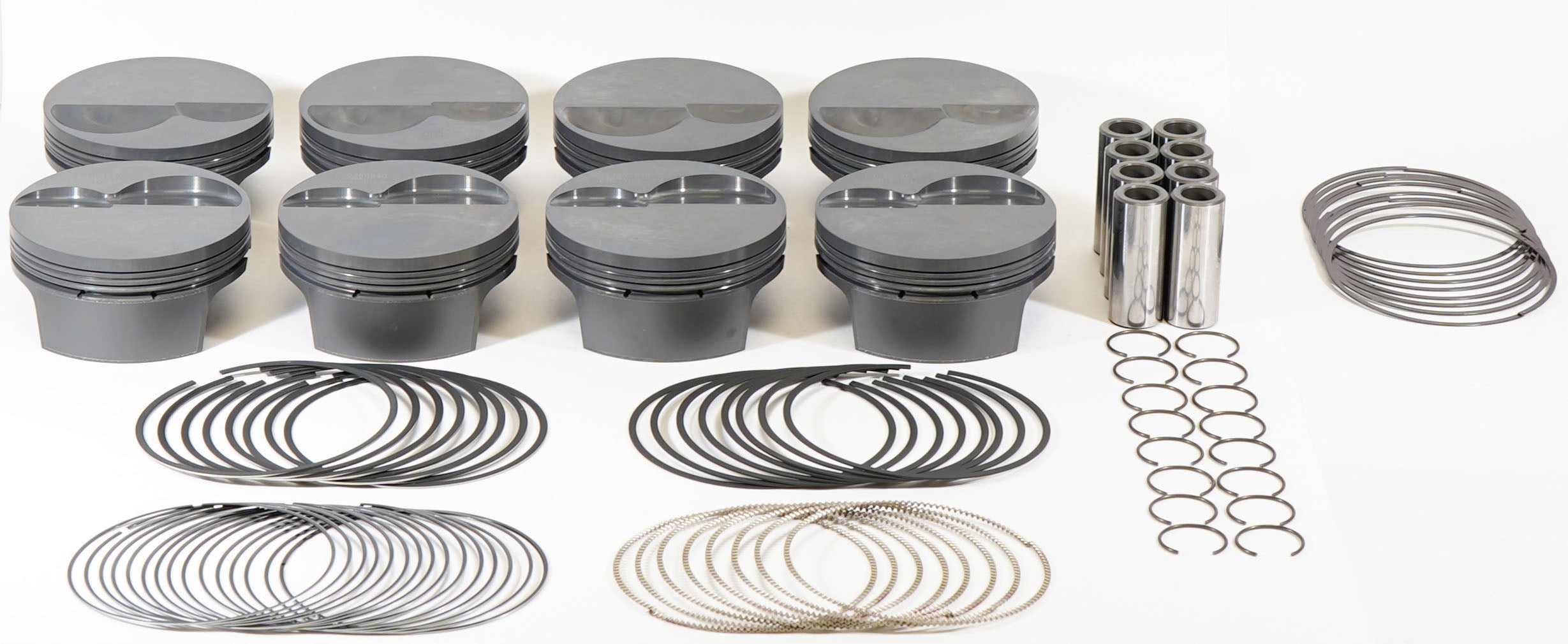 Mahle Motorsport 930250425 - Piston (set) - SMALL BLOCK FORD FLAT TOP for the TWISTED WEDGE CYL HEAD 2