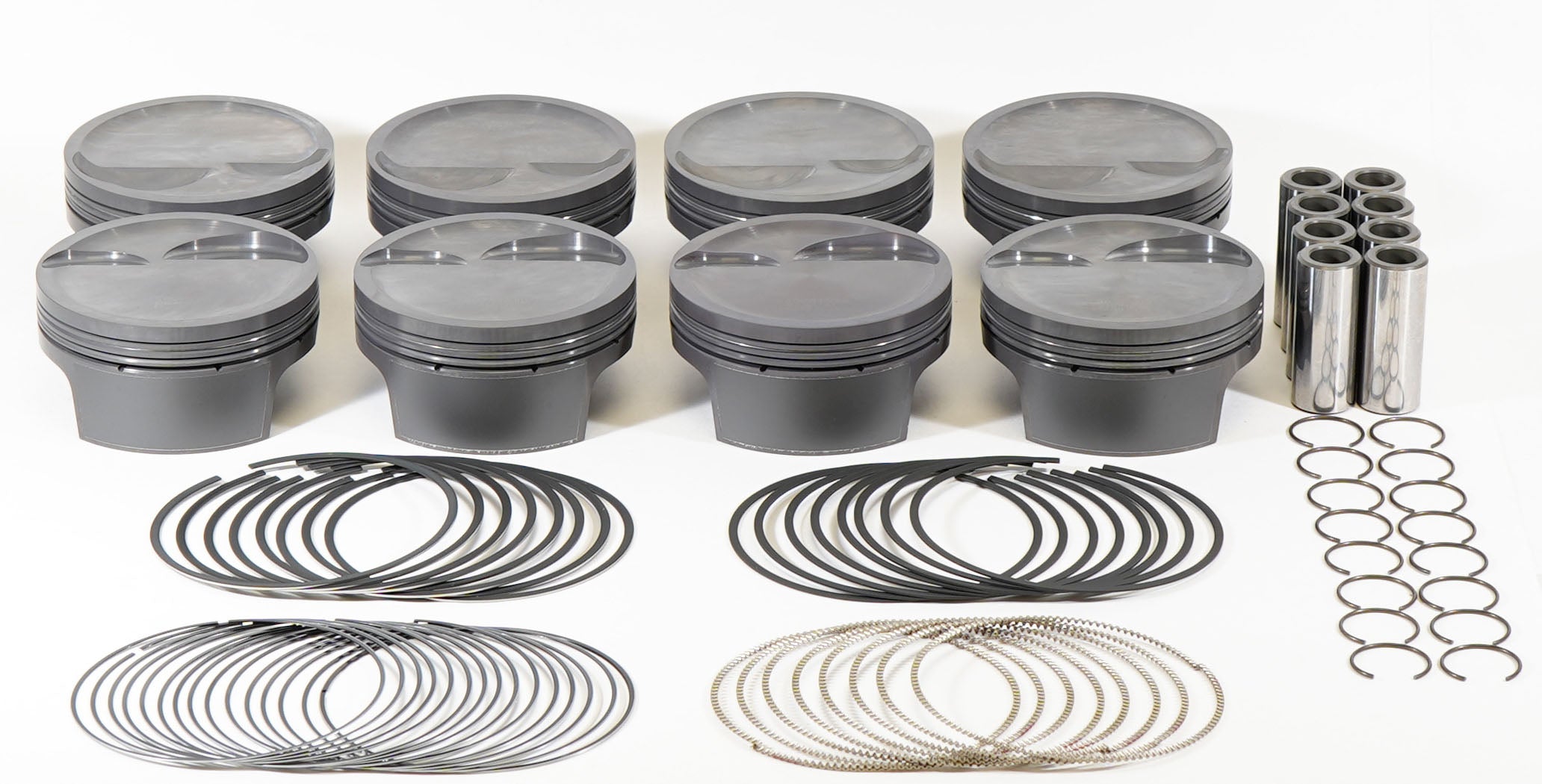 Mahle Motorsport 930251330 - Piston (set) - SMALL BLOCK FORD INVERTED DOME for the TWISTED WEDGE CYL HEAD 2