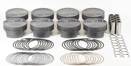 Mahle Motorsport 930251330 - Piston (set) - SMALL BLOCK FORD INVERTED DOME for the TWISTED WEDGE CYL HEAD 2