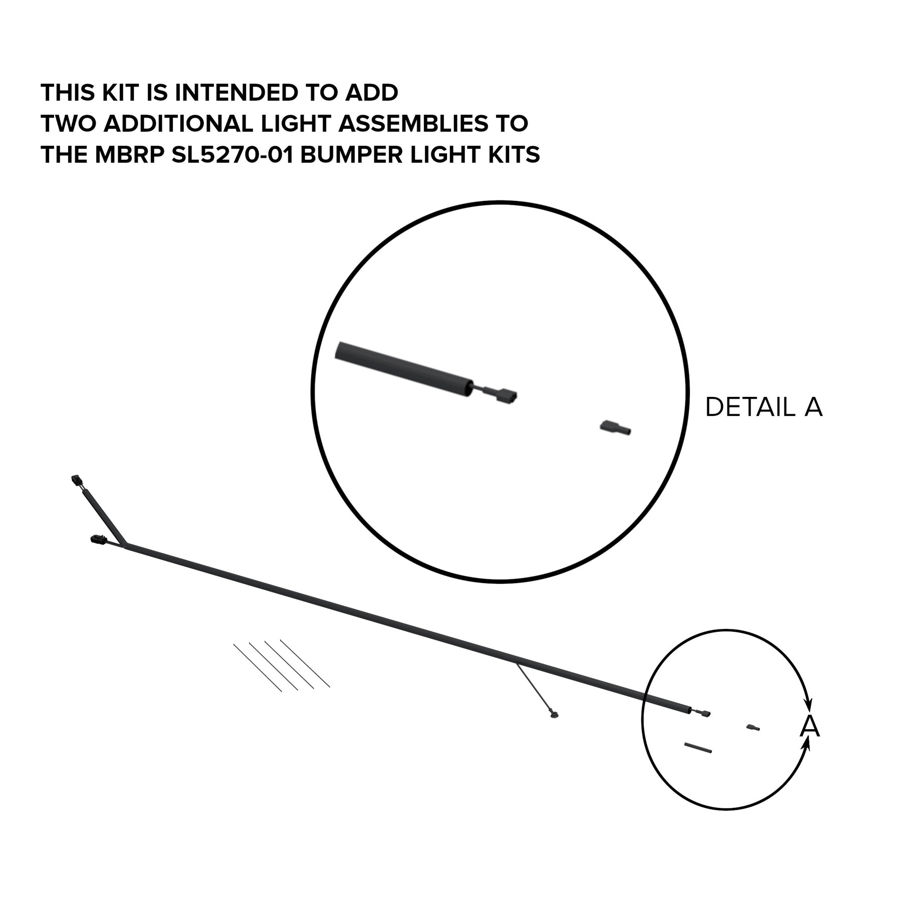 MBRP SL5270-01W - Bumper Lights