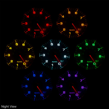 AutoMeter P31512 - GAUGE, FUEL PRESS, 2 1/16", 15PSI, STEPPER MOTOR W/PEAK & WARN, WHT/BLK, SPEK 5