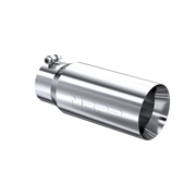 MBRP T5049 - Exhaust Tail Pipe Tip 5 Inch O.D. Dual Wall Straight 4 Inch Inlet 12 Inch Length T304 Stainless Steel MBRP